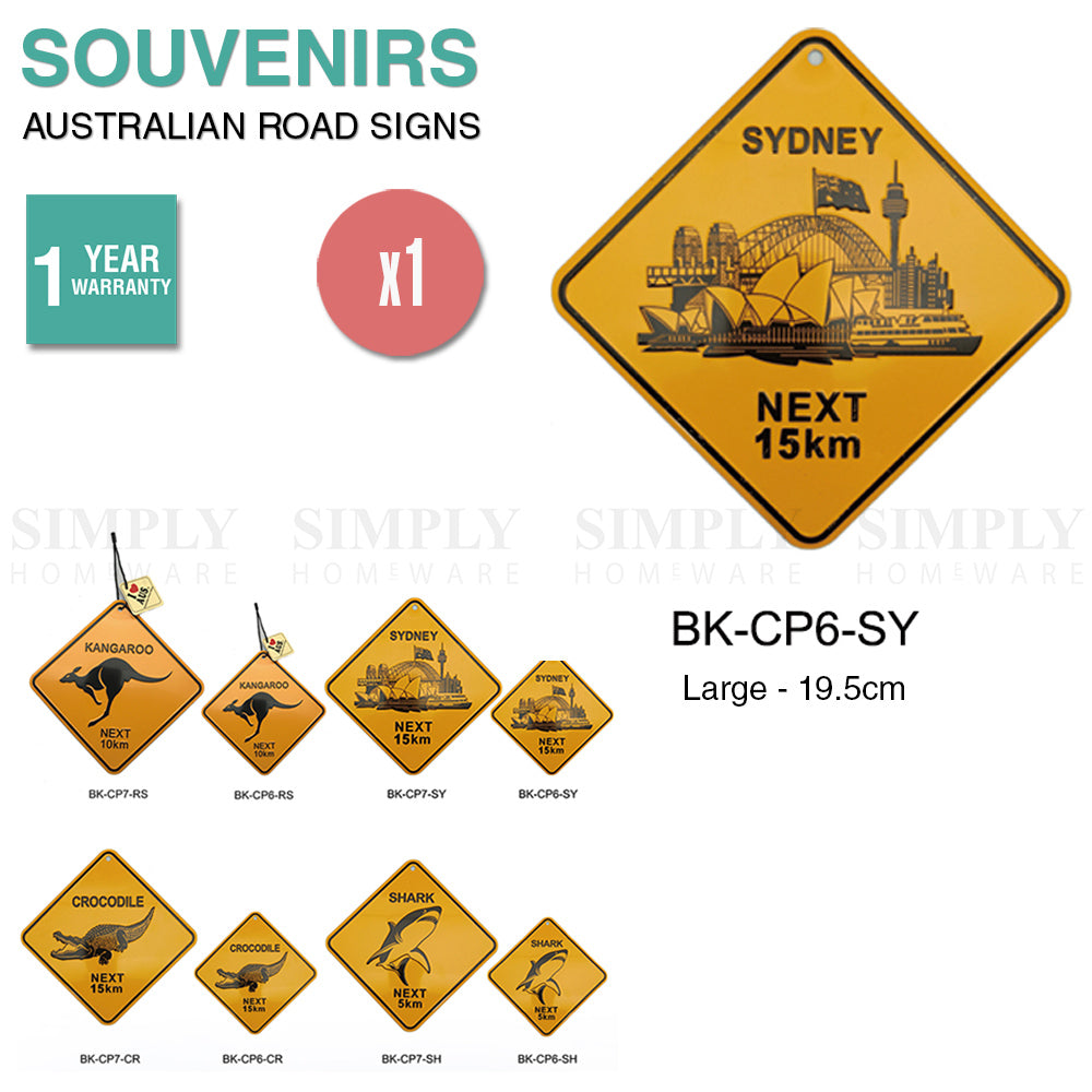 Australian Souvenirs Road Signs Sydney Metal Bulk Aussie Gift Sydney Large - Simply Homeware