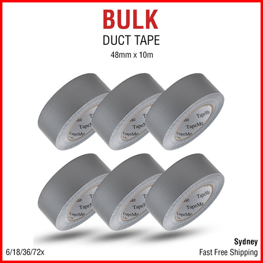 Duct Tape Gaffa Gaffer PVC Craft Self Adhesive Repair Cloth Silver 48mm x 10m