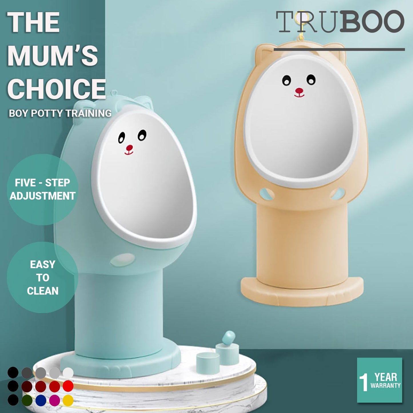 Truboo Boy Potty Training Kid Toilet Baby Pee Urinal Bathroom Children Toddle