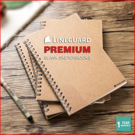 Lineguard Sketch Book A3 A4 A5 Paper Pad Binder Spiral Note Drawing Painting Art