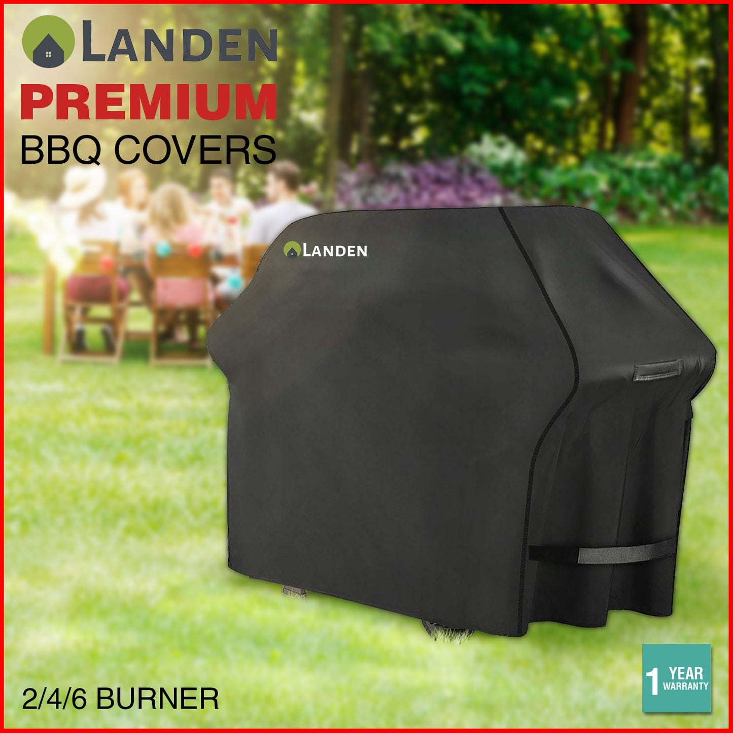 Landen BBQ Covers 2/4/6 Burner Waterproof Outdoor Gas Burner Barbecue Protector