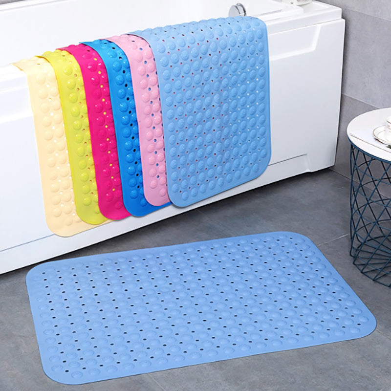 Lecluse Bath Tub Shower Mat Non-Slip Latex Free Bathtub Mat Suction Cups Machine