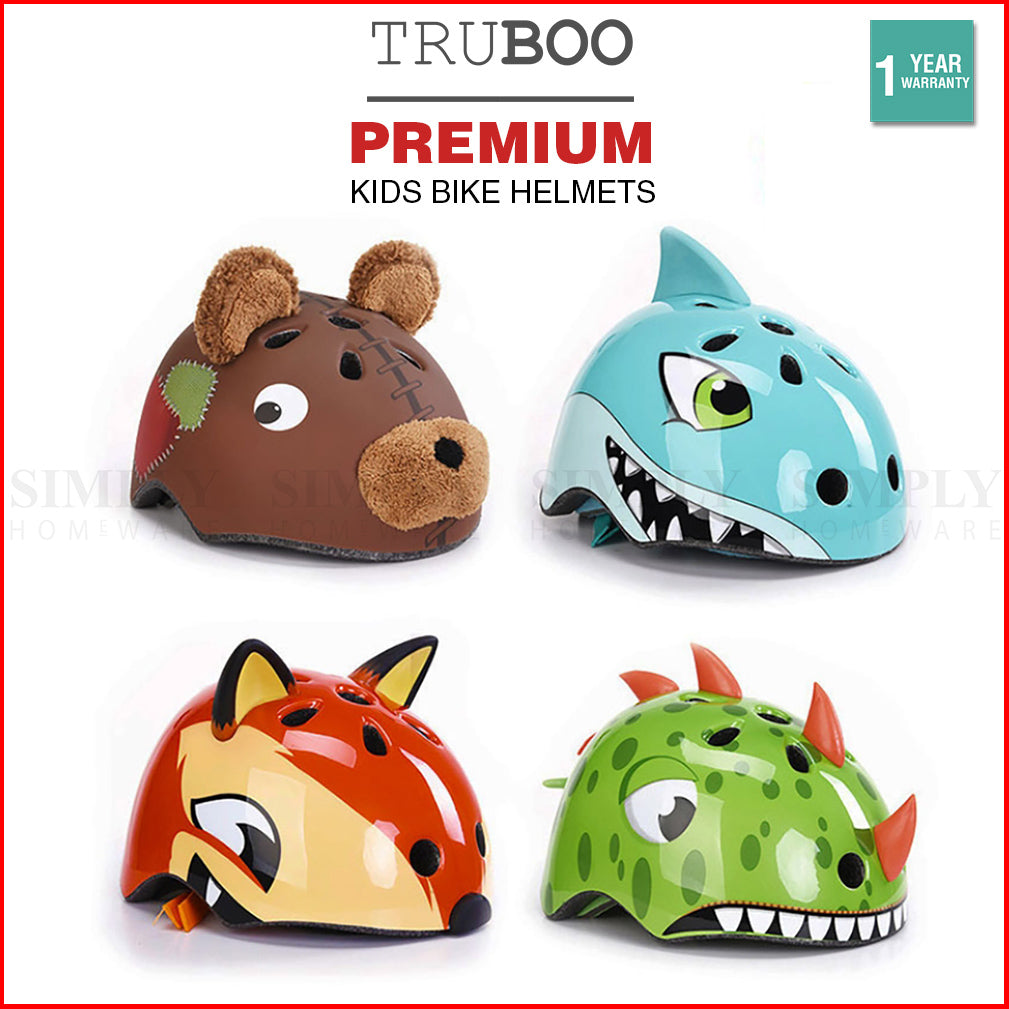 Truboo Kids Bike Helmets Bicycle Fox BMX Skate Scooter Dirt Cycling Motorbike - Simply Homeware