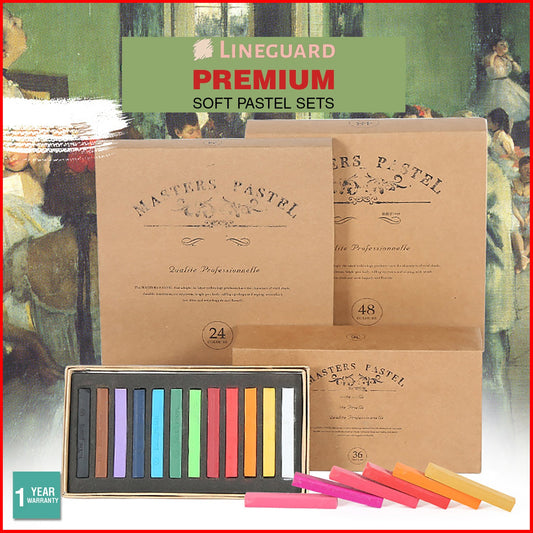 Lineguard Soft Pastels Patsel Set Artist Chalk Colour Drawing Crayon 12 24 48pcs