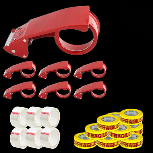 Packing Tape Dispenser Cutter Gun Packaging 48mm Box Low Noise Sticky Fragile