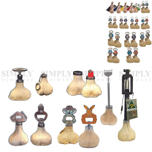 Kangaroo Scrotum Balls Genuine Keychain Skin Australian Aussie Souvenir Bulk
