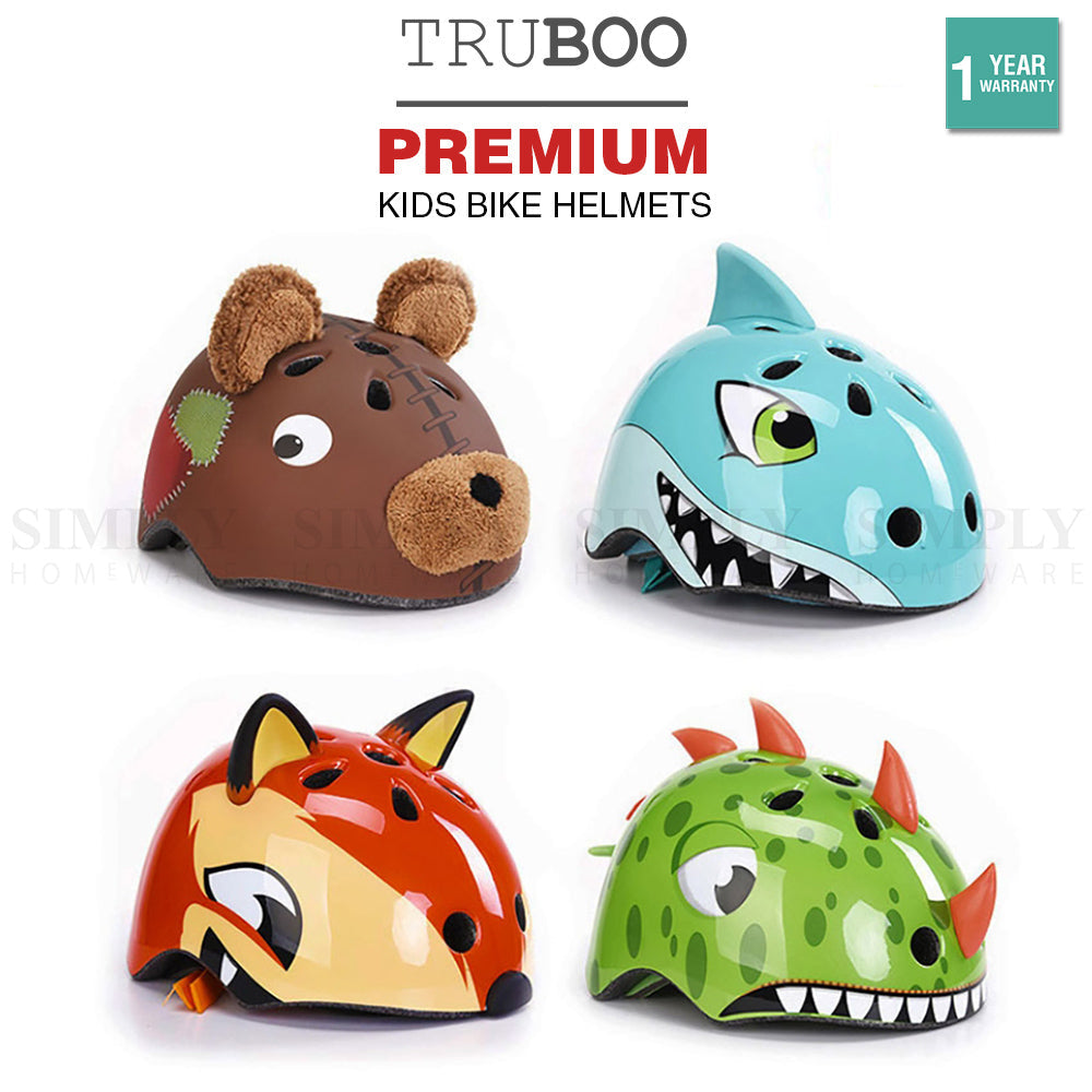 Truboo Kids Bike Helmets Bicycle Fox BMX Skate Scooter Dirt Cycling Motorbike - Simply Homeware