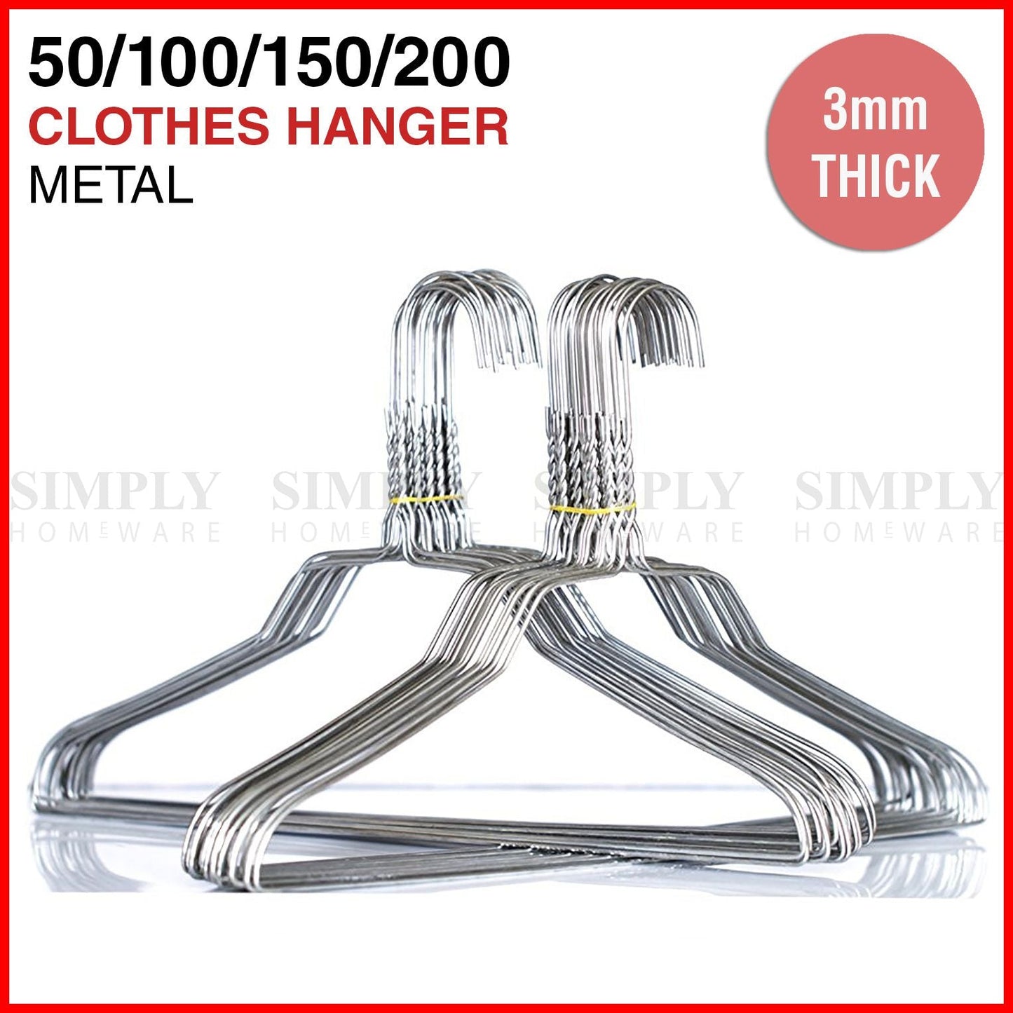 Metal Coat Hangers Bulk Clothes Silver Clothing Coathangers Garment Shirt Suit