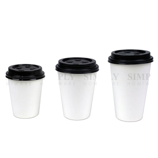 Disposable Coffee Cups 8oz 12oz 16oz Takeaway Paper Single Wall Take Away Bulk