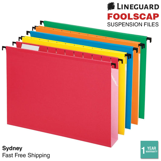 25x Suspension Files Filing Cabinet Divider Foolscap Hanging Files Folders Tabs