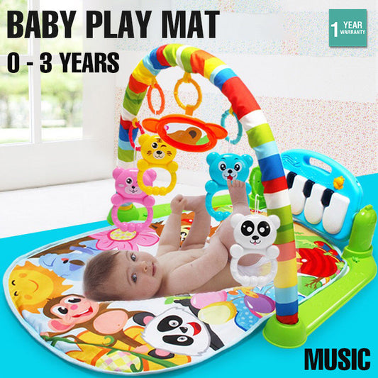 Baby Infant Play Mats Gym Musical Lullaby Toys Activity Floor Kids Music Piano