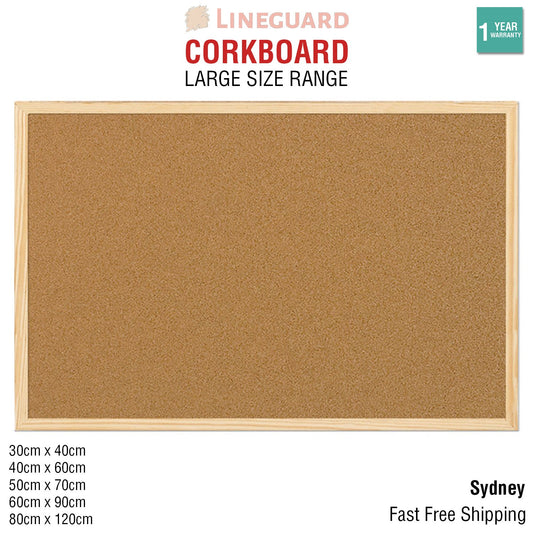 Cork Board Pins Corkboard Pinboard Notice Large Memo Photos Wooden Frame Wall
