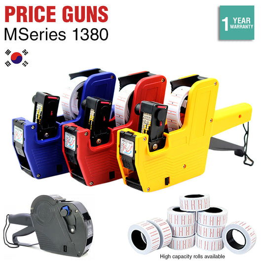 Price Tag Guns Labels Tags Sticker 8 Digits MSeries 1380 EOS MX5500 800x/Roll