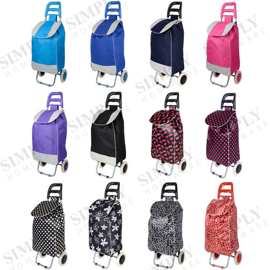 Shopping Cart Carts Trolley Bag Foldable Bags Luggage Wheels Folding Basket Pull