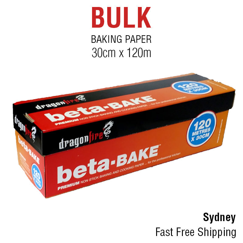 Baking Paper Roll Cooking Non Stick Beta Bake Vegetable Parchment 30cm x 120m