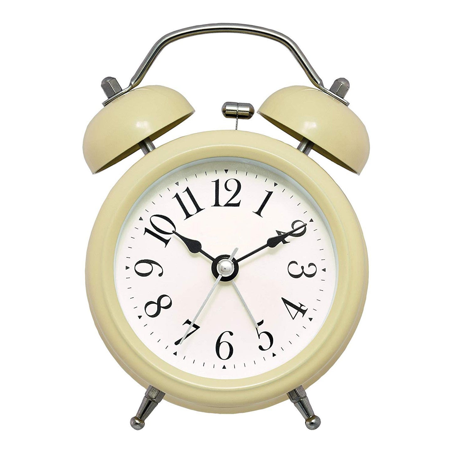 Twin Bell Alarm Clock Vintage Retro Loud Clocks Battery Bedside Desk Analogue