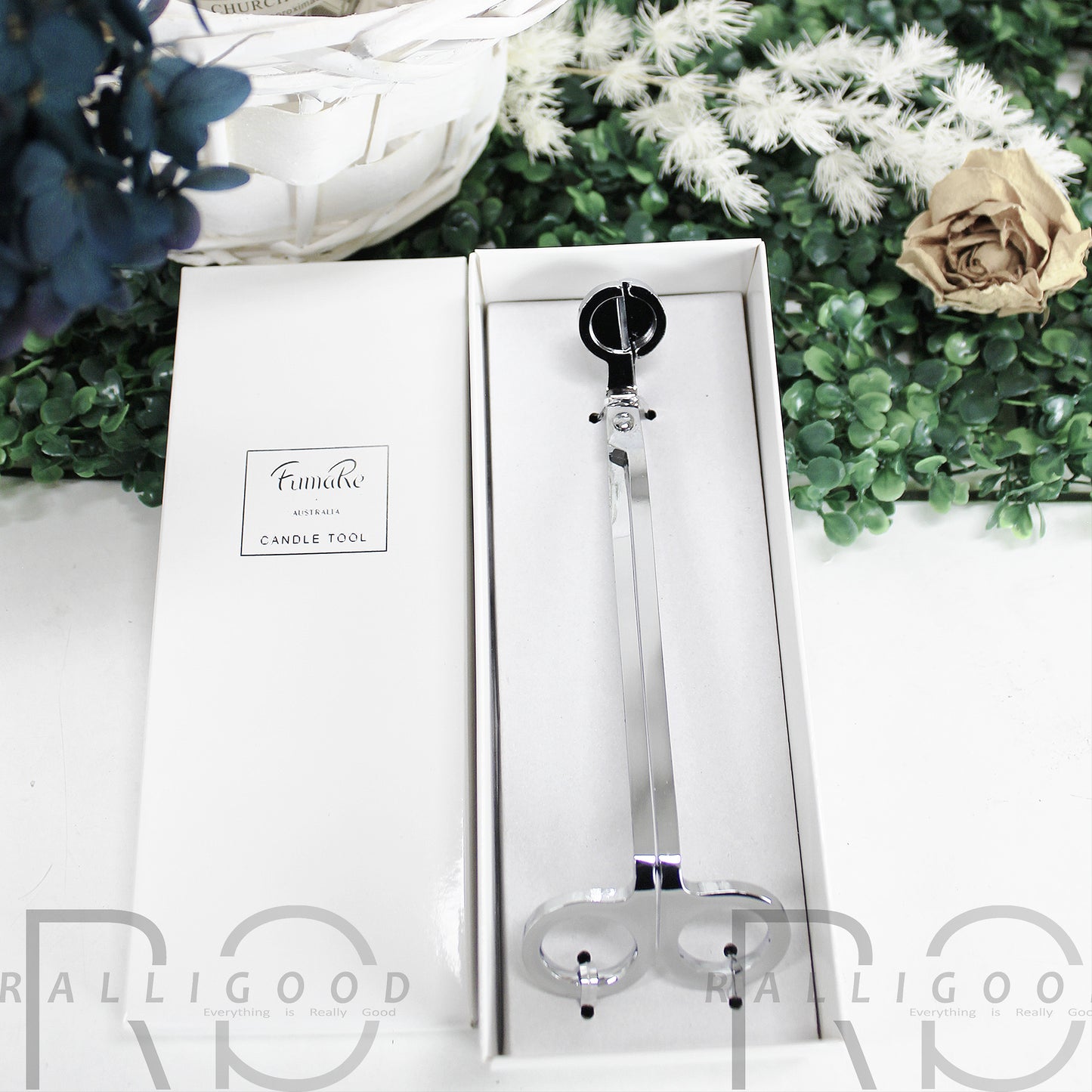 Church Candle Candles 7cm x 25cm 6pc White Wick Trimmer Cutter Snuffer Unscented