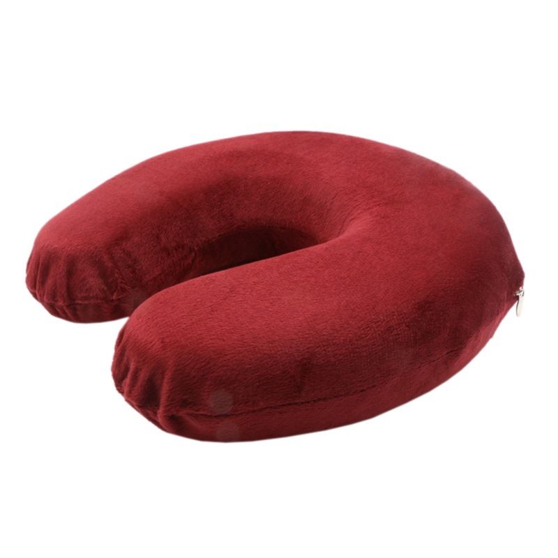 2x Travel Neck Pillow Memory Plane Cushion Airplane Support U Shaped Washable