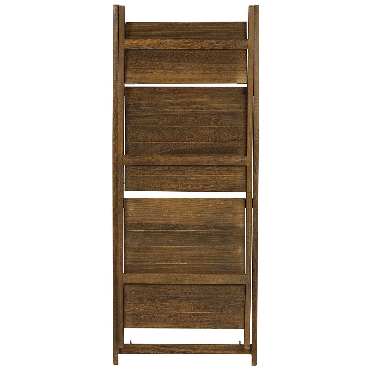 Wooden Ladder Shelf 3 Tier Plant Flower Storage Shelves Multi CD Book Folding