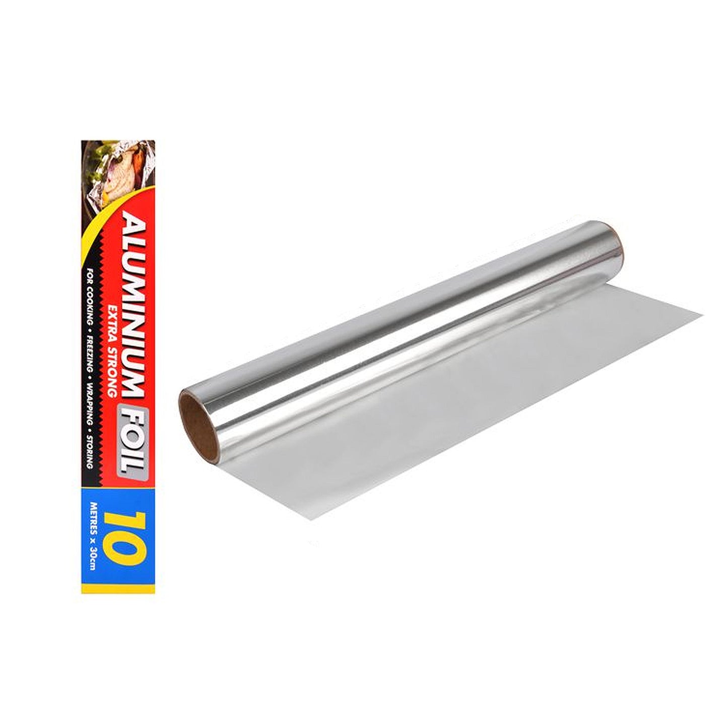 Aluminium Aluminum Foil Roll Kitchen Heavy Duty 30cm 10m 30m Roasting 0.9mm