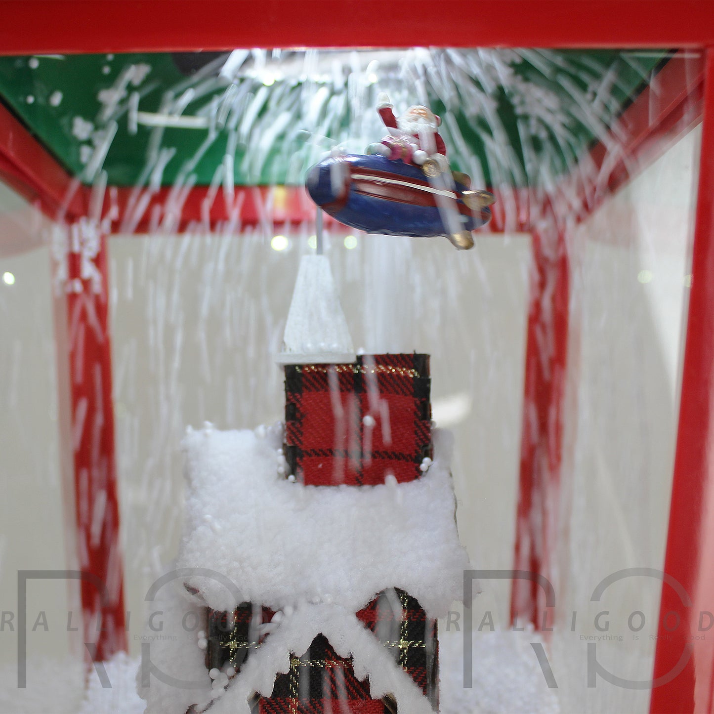 184cm Lamp Christmas Decoration Large Street Light Red White Snow Musical LED