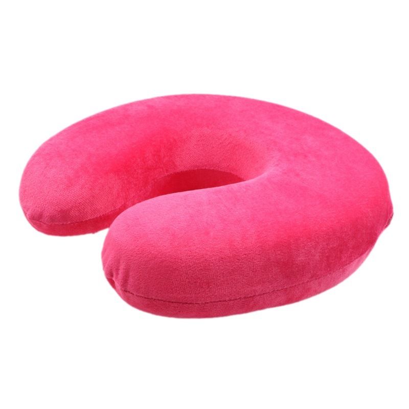 2x Travel Neck Pillow Memory Plane Cushion Airplane Support U Shaped Washable