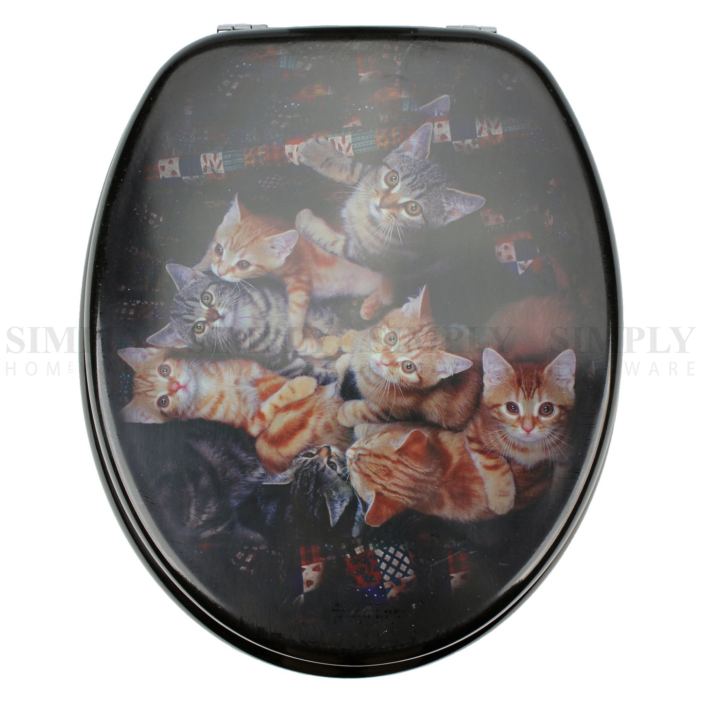 Toilet Seat and Cover Lid Designer Hard Bathroom Covers WC Bath Seat Lids - Simply Homeware