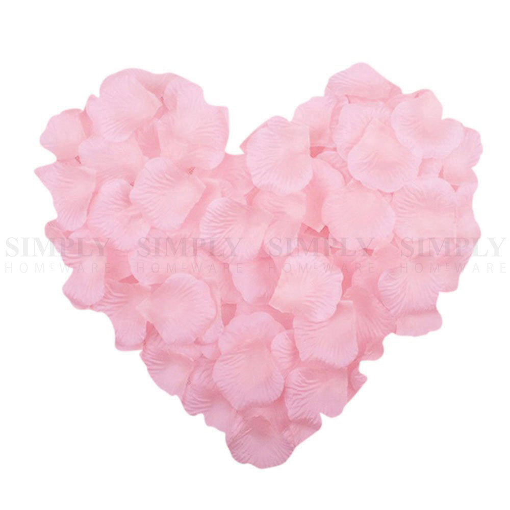 Wedding Flower Petals Artificial Rose Dried Fake Silk White Red Pink Blue Bridal - Simply Homeware