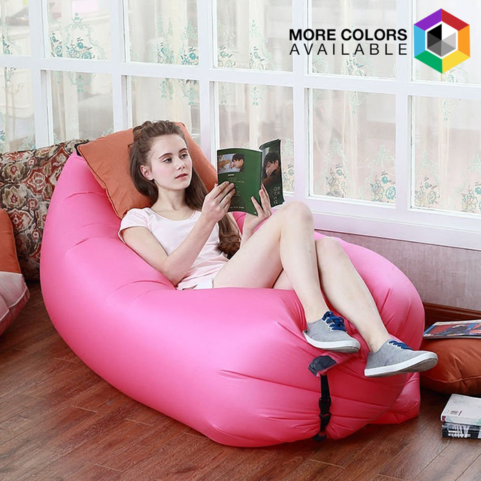 Air Sleeping Bag Lazy Chair Lounge Beach Sofa Bed Inflatable Camping Lounger