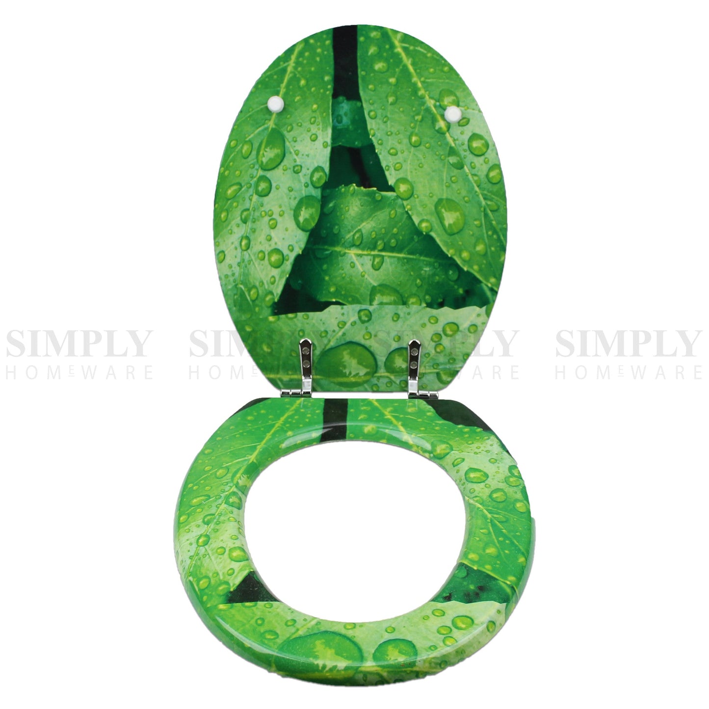 Toilet Seat and Cover Lid Designer Hard Bathroom Covers WC Bath Seat Lids - Simply Homeware