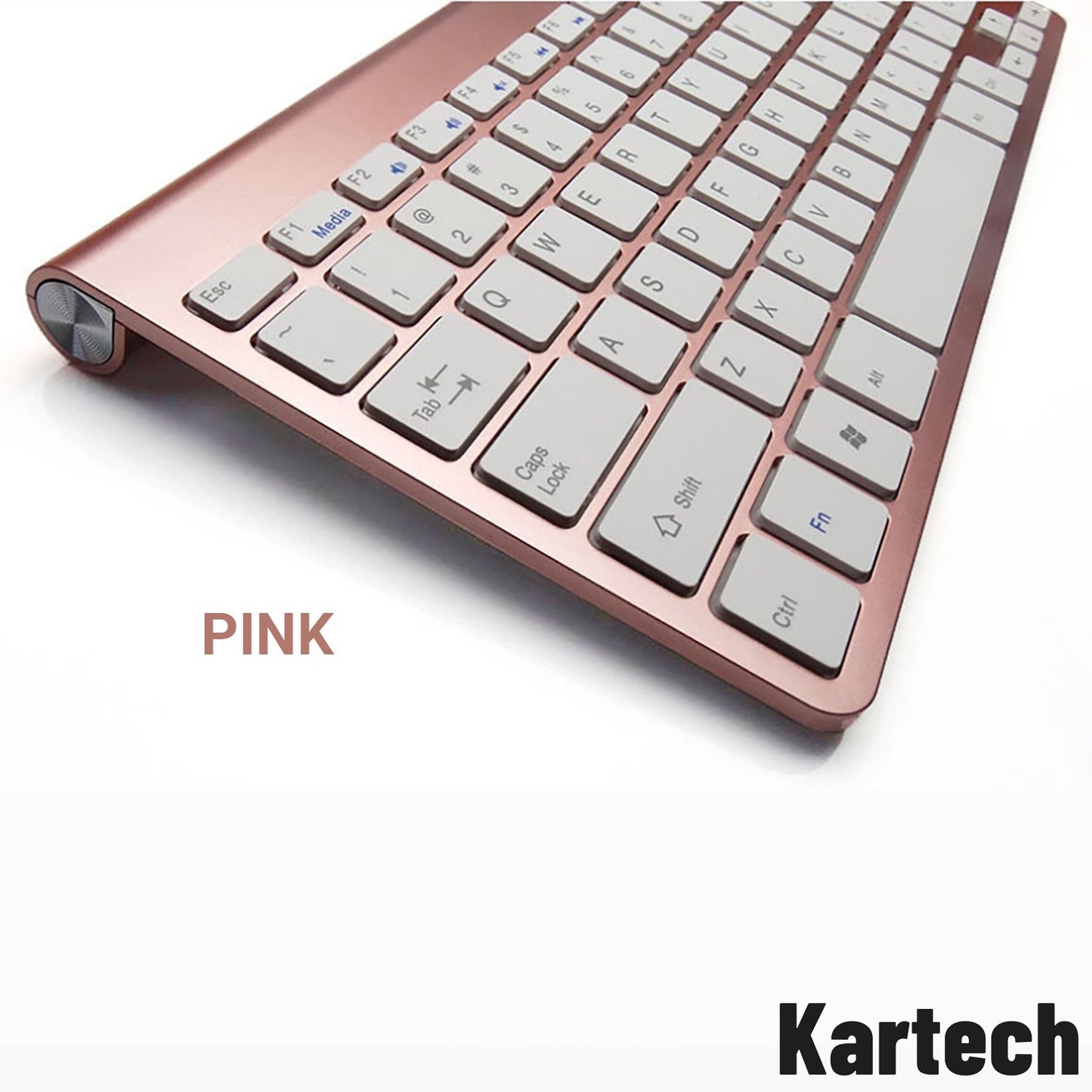 Kartech Wireless Keyboard Portable USB Mini Slim Ultra-Thin for PC Laptop