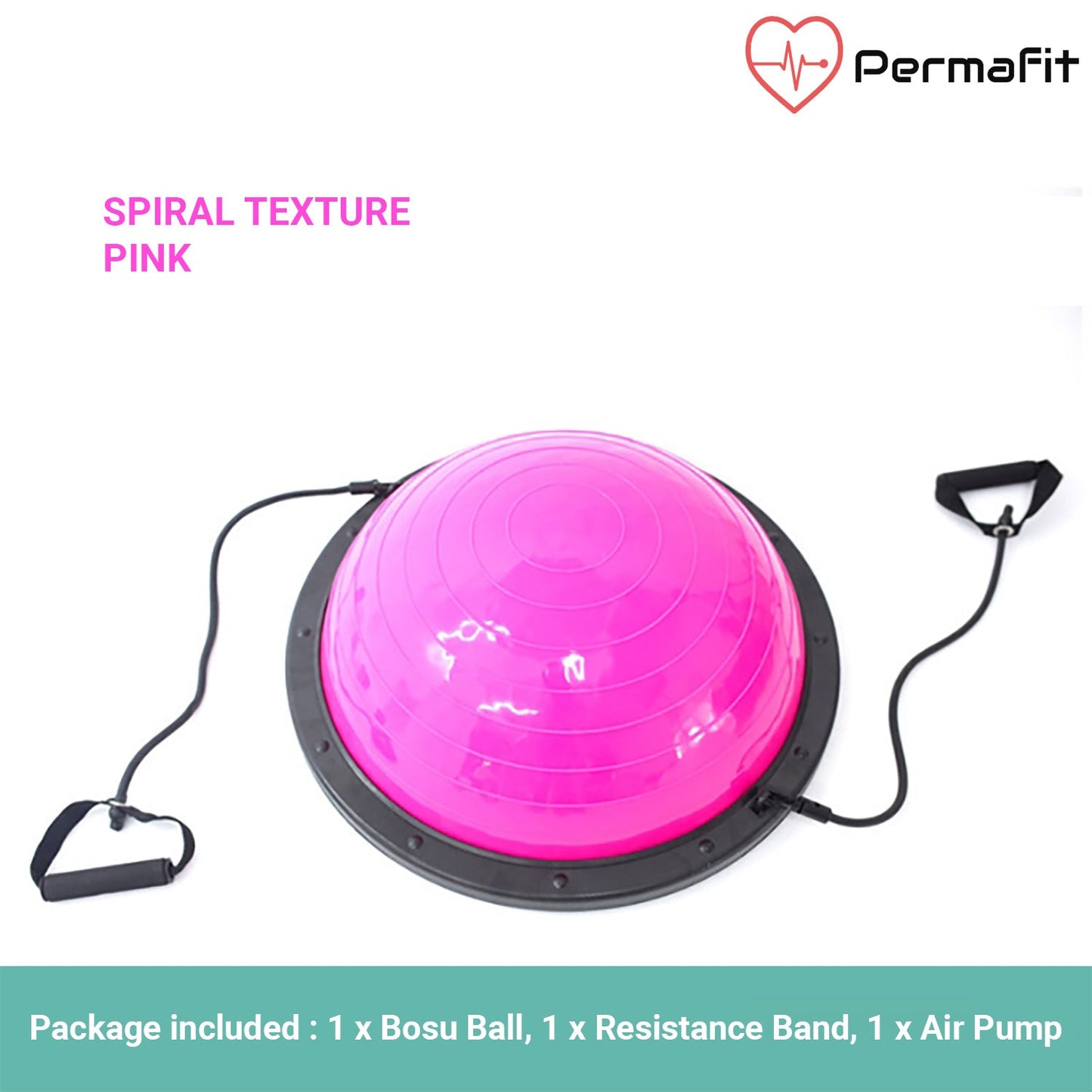 Permafit Yoga Bosu Balance Ball Gym Training Exercise Fitness Core Pilates Half