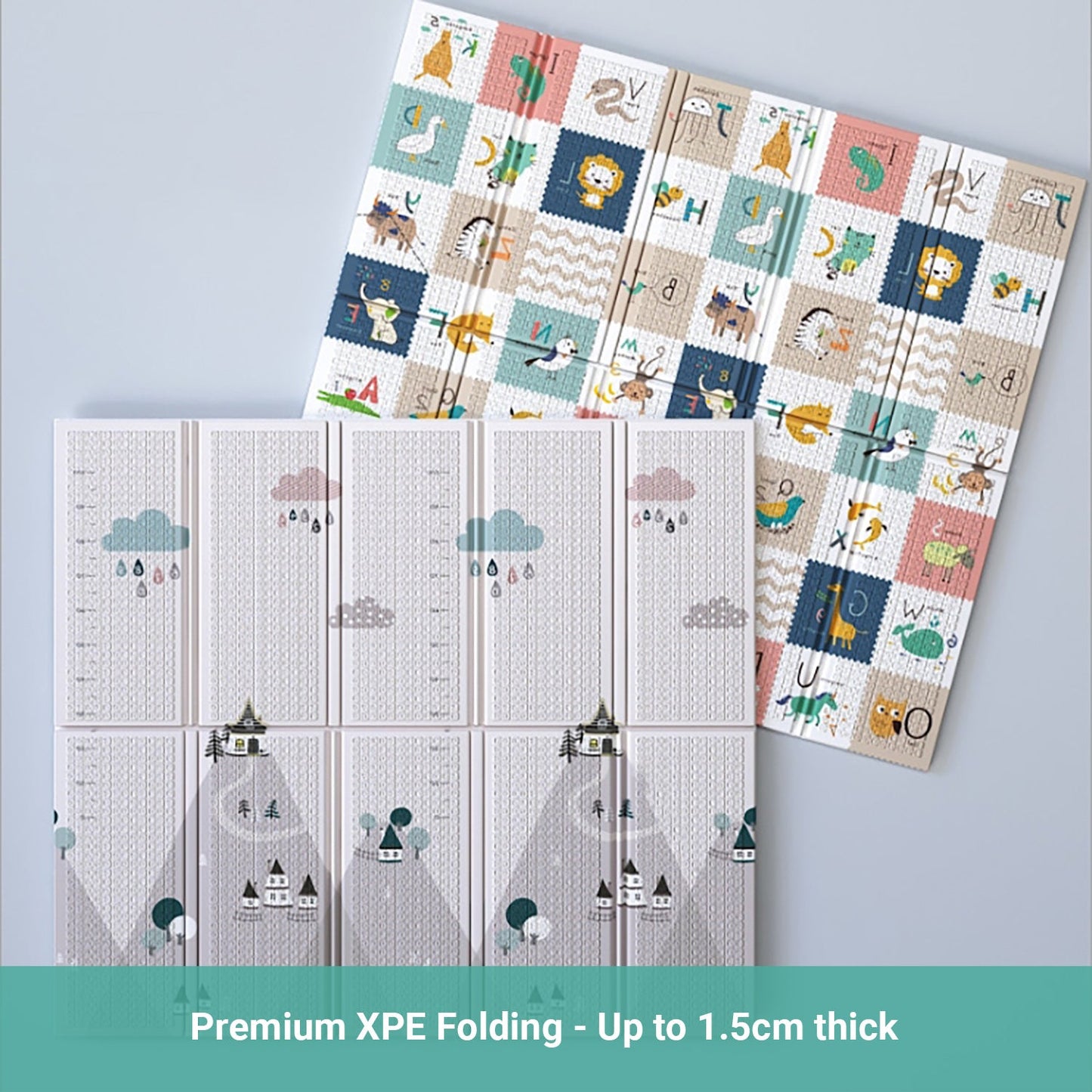 Truboo Baby Play Mat Crawling Folding Pad Kids Waterproof Non-Slip Foam Carpet