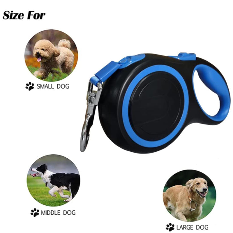 Pipers Retractable Dog Leash Automatic Break & Lock One Button Heavy 20kg 50kg