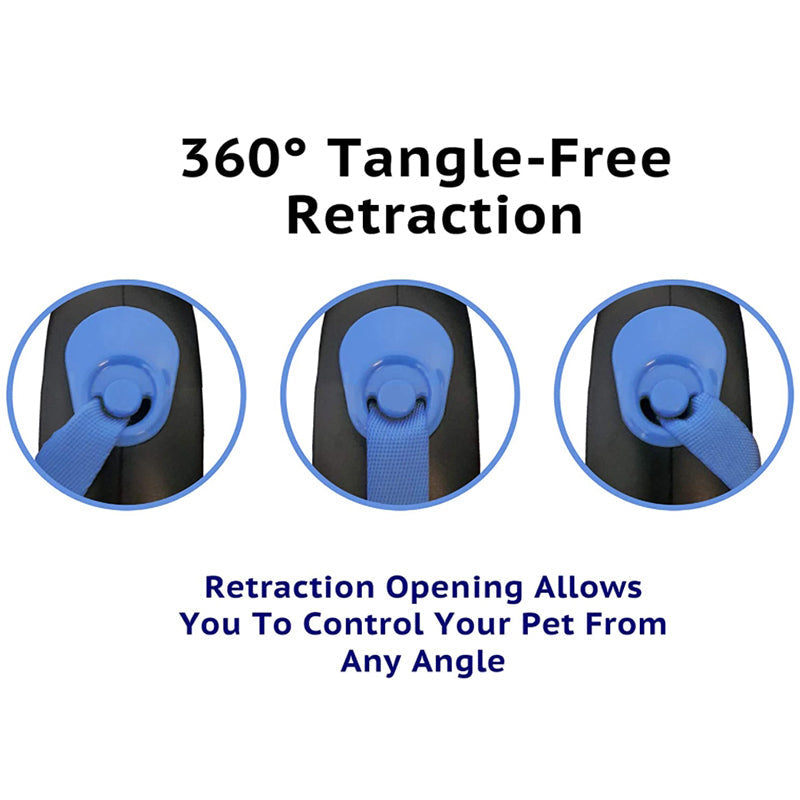 Pipers Retractable Dog Leash Automatic Break & Lock One Button Heavy 20kg 50kg