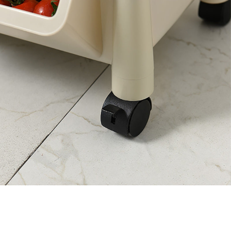 Lecluse Trolley Fruit Vegetable Kitchen Storage Rack Shelf Stand Pantry Trolley