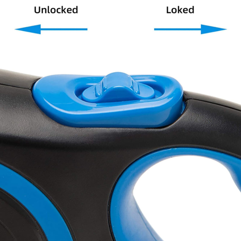 Pipers Retractable Dog Leash Automatic Break & Lock One Button Heavy 20kg 50kg