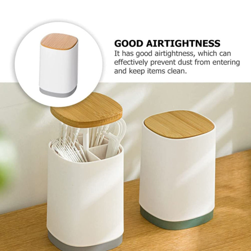 Lecluse Automatic Pop Up Toothpick Box Holder Plastic Toothpick Dispenser Dental