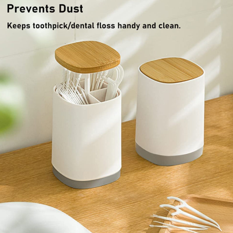 Lecluse Automatic Pop Up Toothpick Box Holder Plastic Toothpick Dispenser Dental