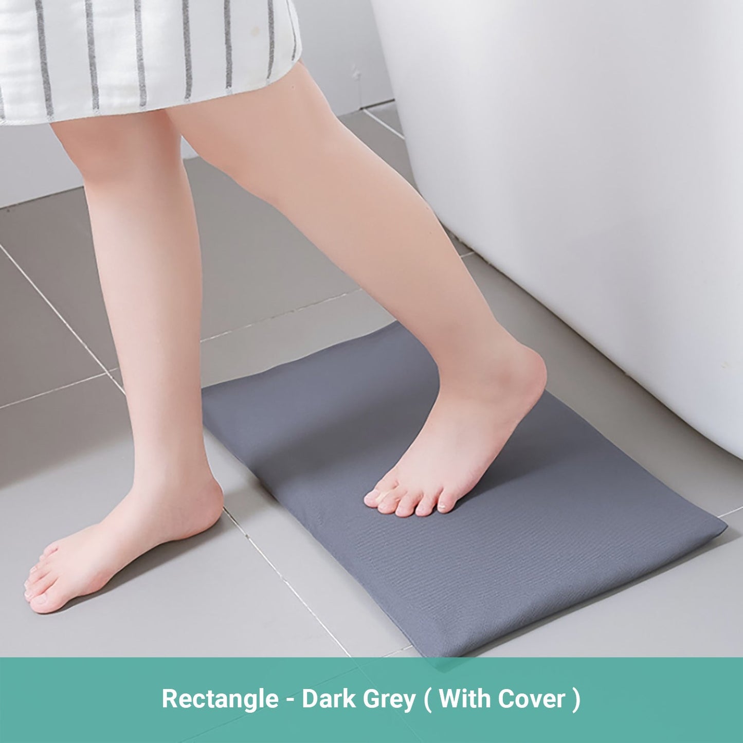 Lecluse Bathroom Absorbent Mat Diatomaceous Earth Mud Floor Pad Fast Drying