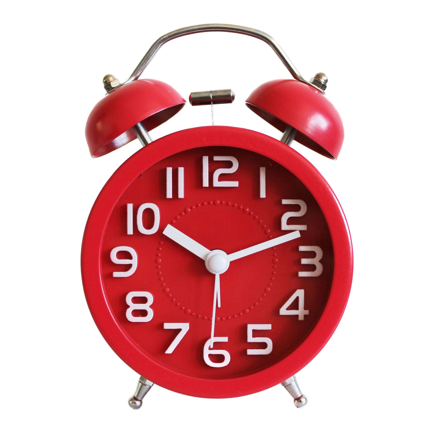 Twin Bell Alarm Clock Loud Clocks Silent Vintage Retro Battery Bedside Analogue