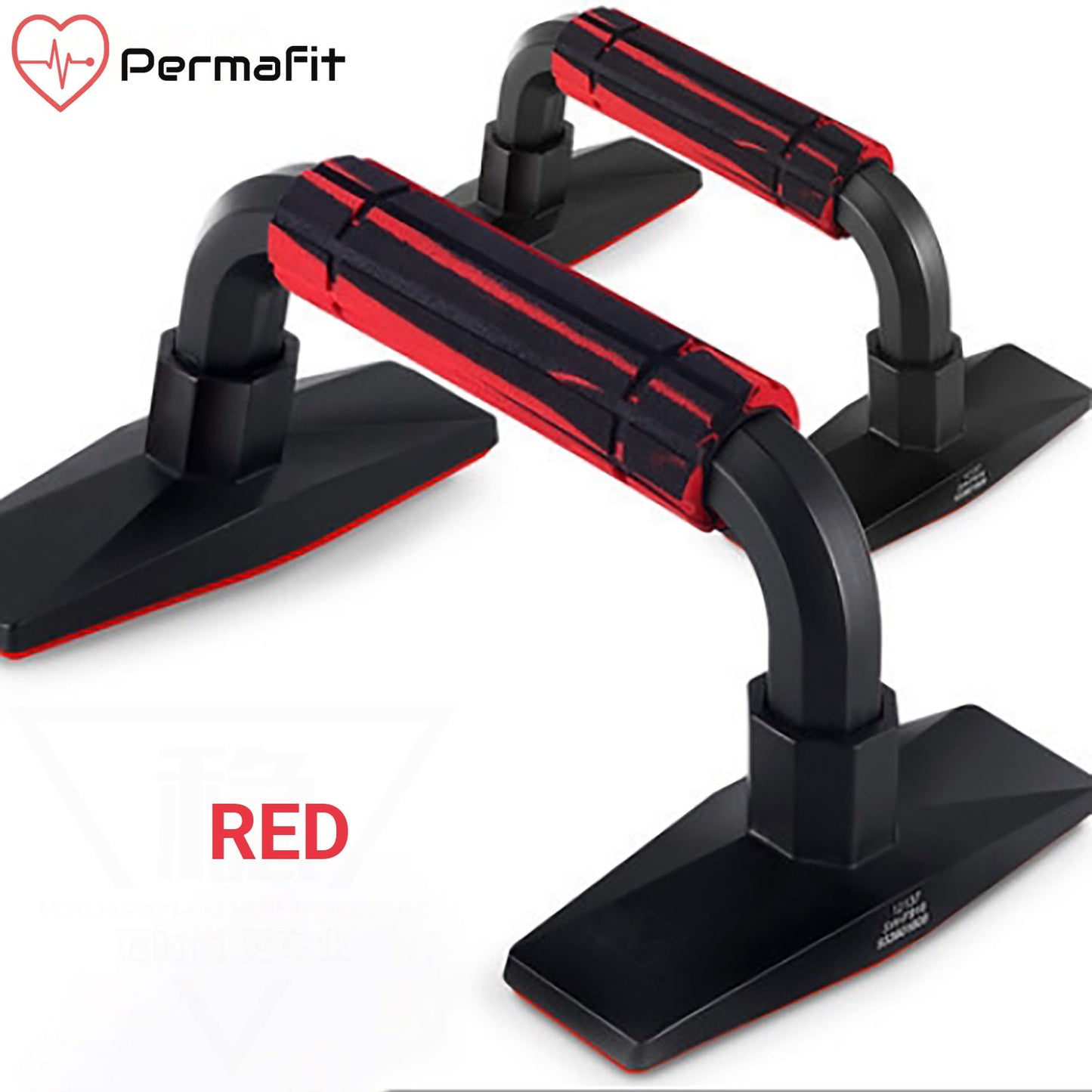 Permafit Push Up Bars Strength Training Stand Support Handle Exercise Non Slip