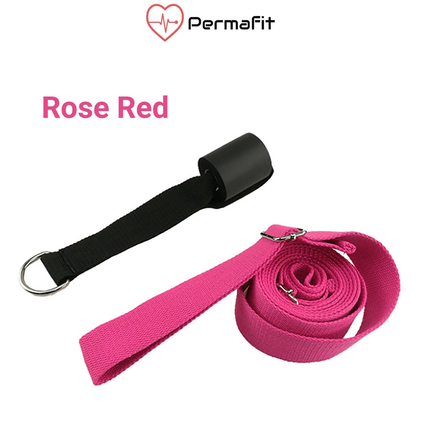 2x Permafit Leg Stretcher Yoga Straps Door Flexibility Training Band Ballet Belt