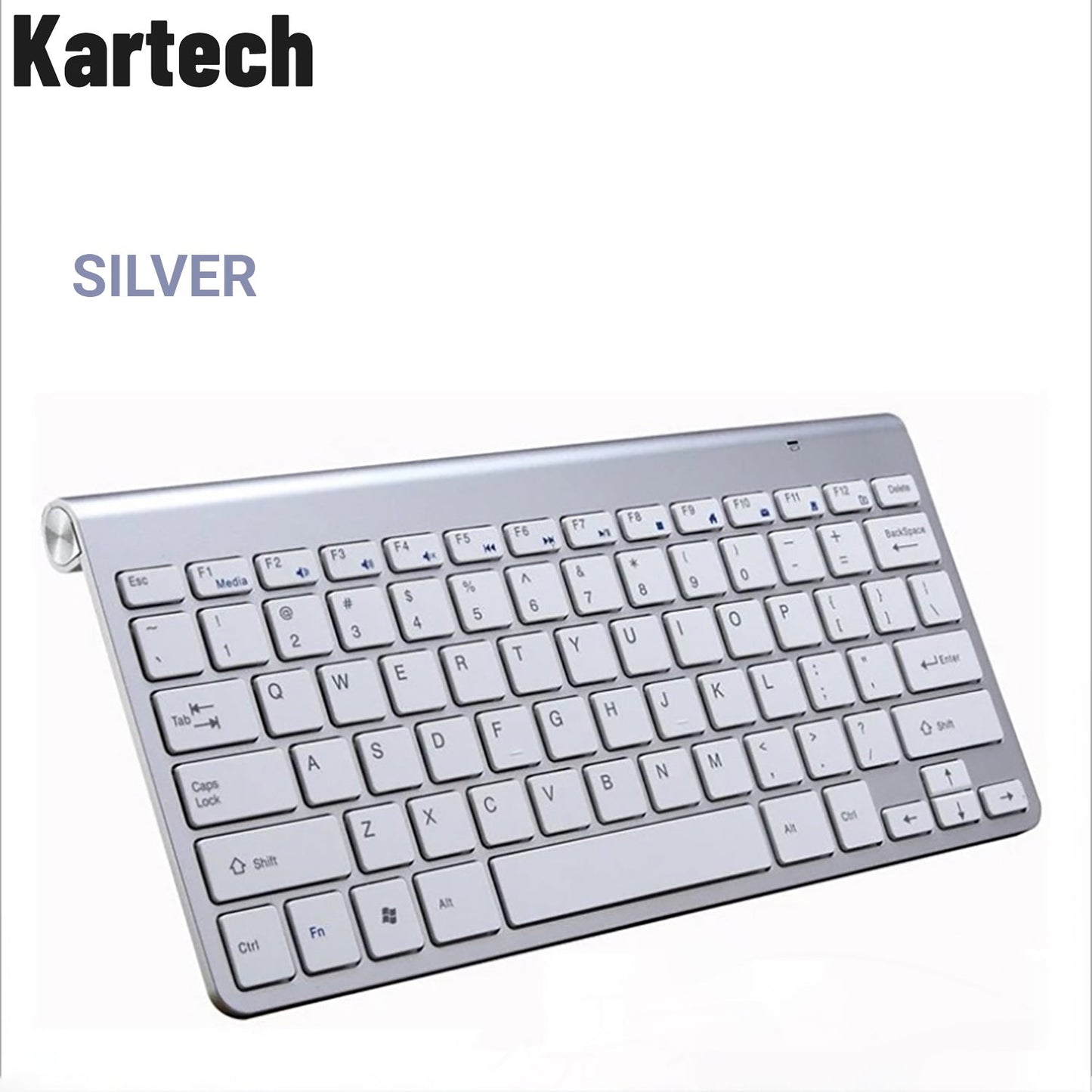 Kartech Wireless Keyboard Portable USB Mini Slim Ultra-Thin for PC Laptop