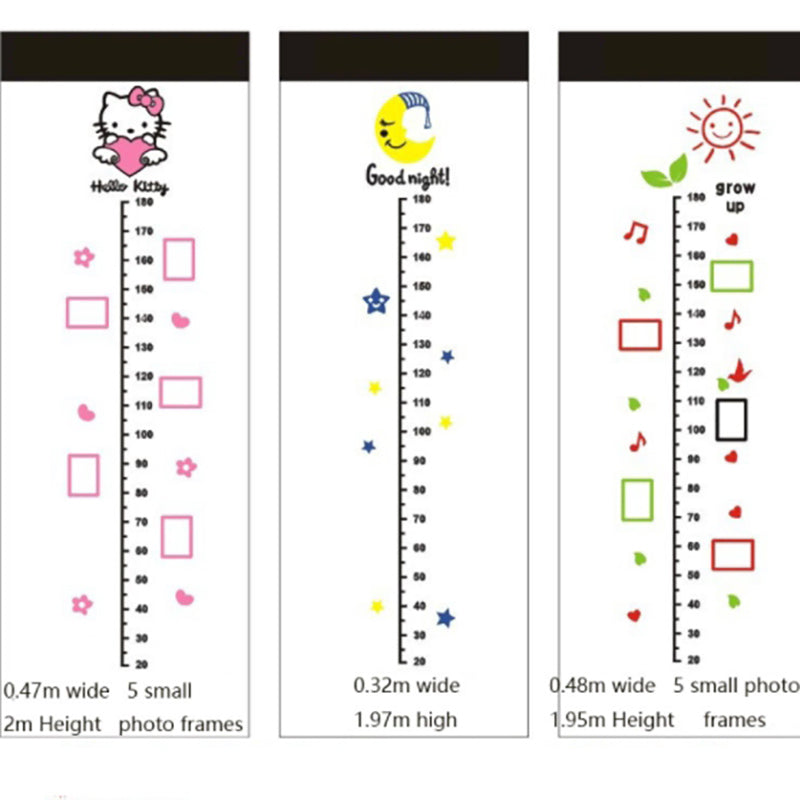 Truboo Height Chart Kids Wall Stickers Kids Measure Growth Wall Decals Removable