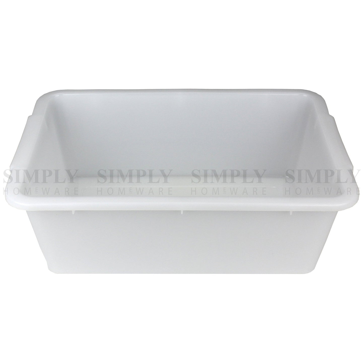 2x Storage Tray Basket Plastic Organiser Trays Tub Container Organizer White - Simply Homeware