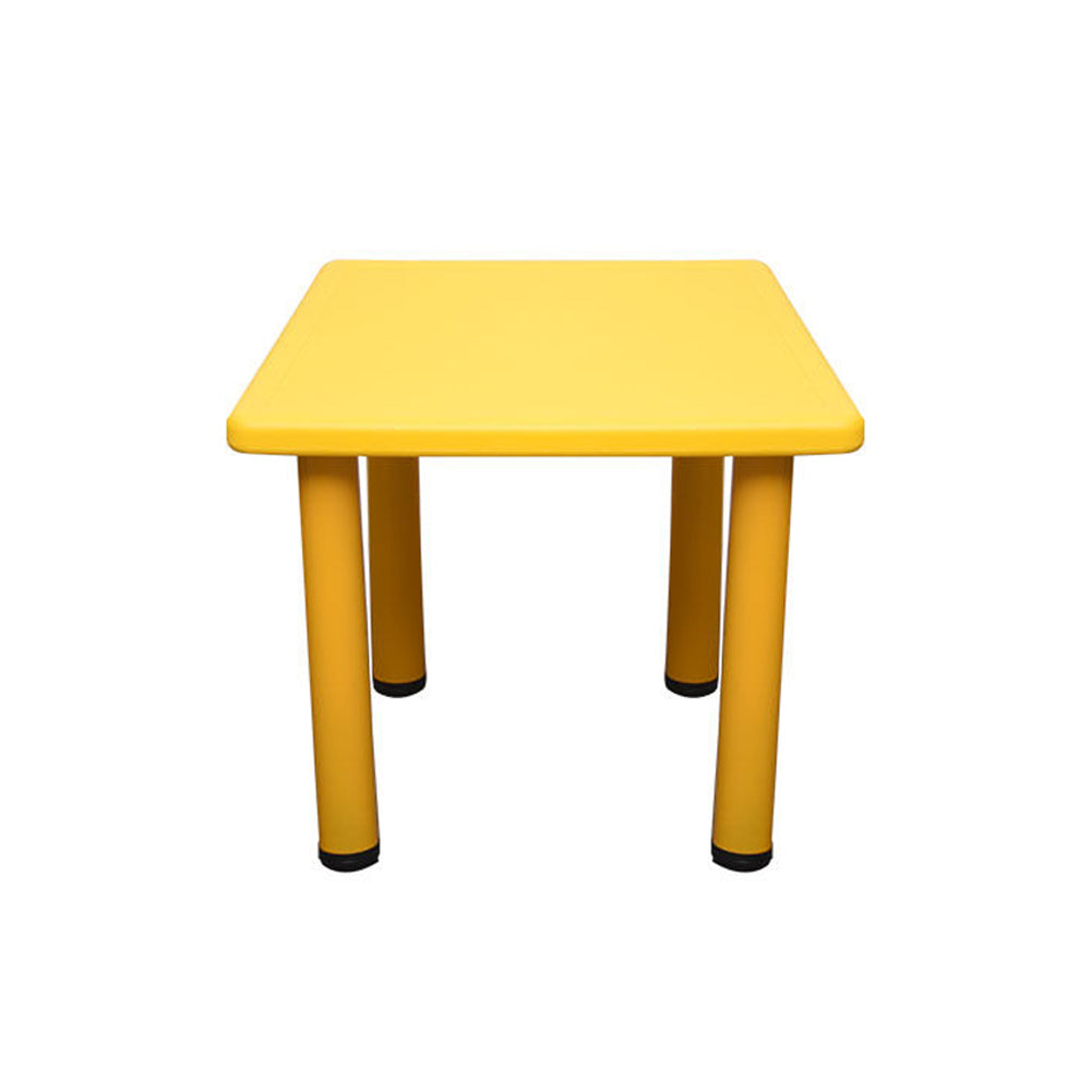 Kids Table Children 4 Chairs Plastic Activity Set Play Outdoor Large Red 60x60cm