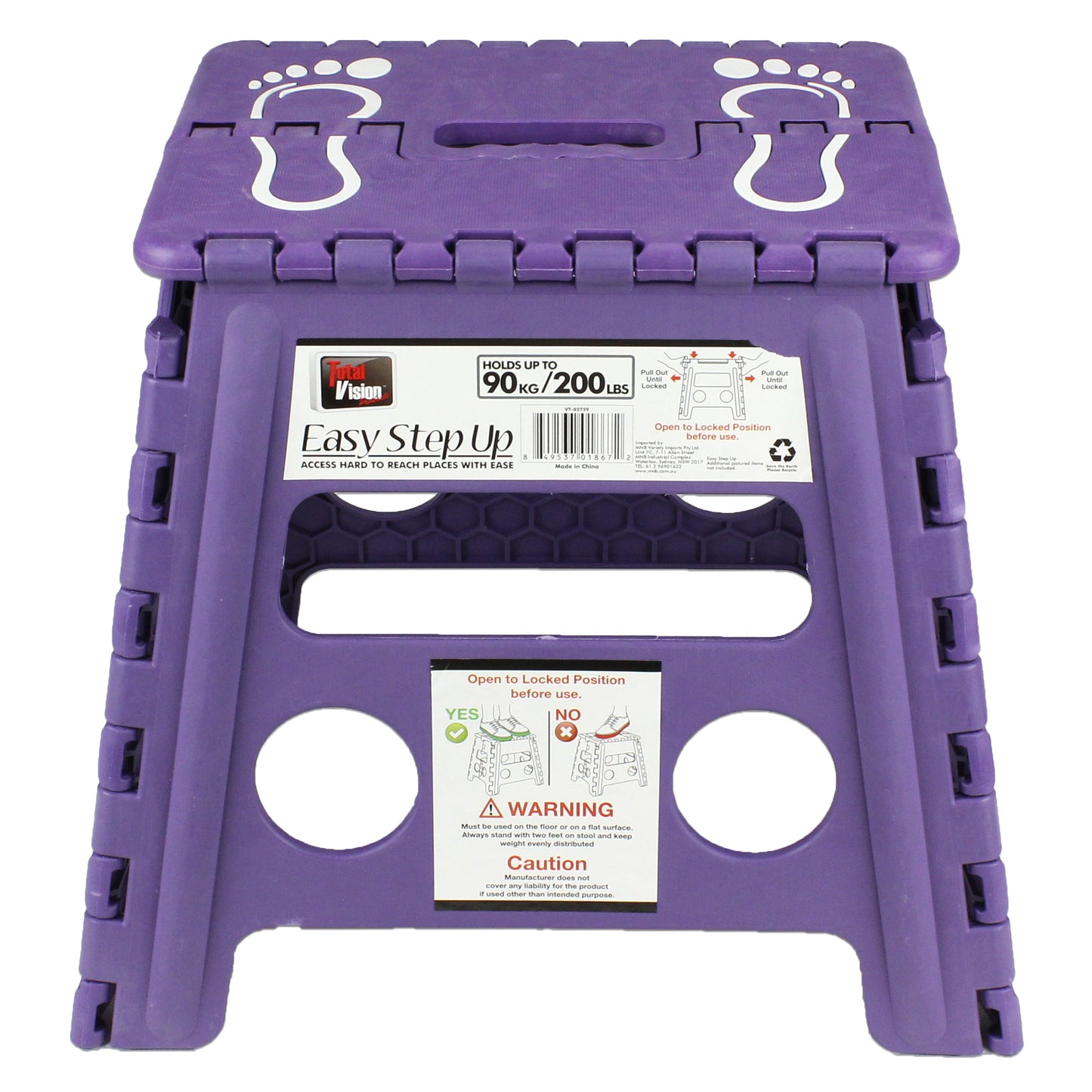Folding Foot Stool Step Ladder Children Kids Plastic Footstool Stepladder Chair