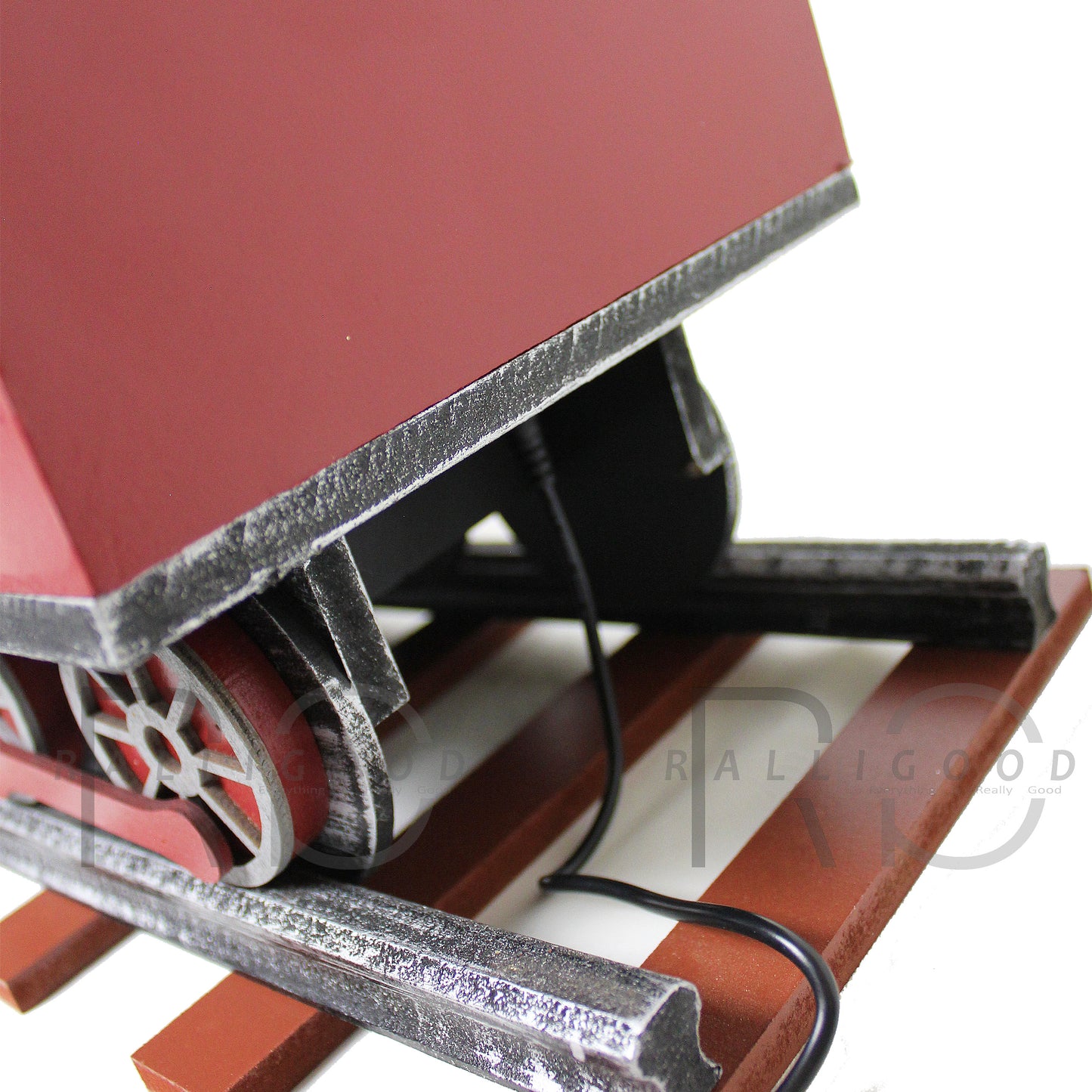 Christmas Train Decoration Indoor Powered Snow Diorama Music Singing LED Lights