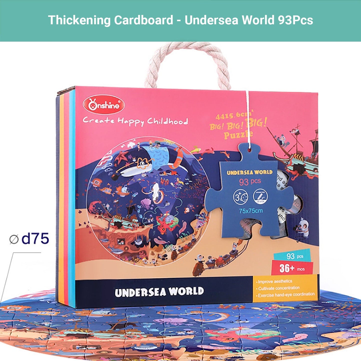 Truboo Kids Jigsaw Puzzle Children DIY Game Educational Toys Age 3+ Wooden